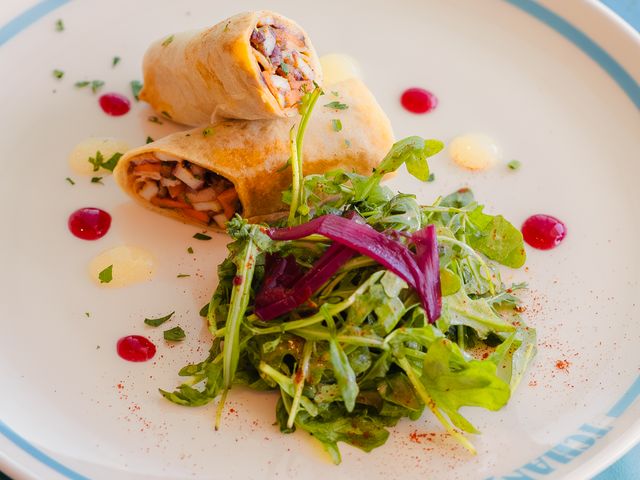 TCHANQUÉ Poulpe façon wrap &  crêpe de froment et poulpe en salade